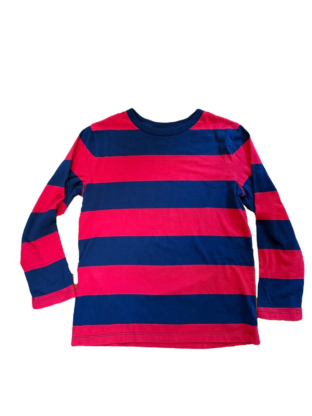 Old Navy Kids Long Sleeve Stripe Tee in Navy & Red Youth XL 14/16